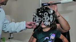 Exames de vista em crianças