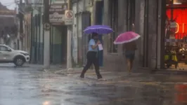 Período chuvoso em Belém.