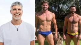 Reynaldo Gianecchini, Wadih Vilela e Wandson Fialho. Os dois últimos foram candidatos a homem mais bonito do Brasil