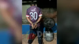 O suspeito foi preso na noite da quarta-feira (21), por uma guarnição da Polícia Militar do Distrito de São José do Araguaia