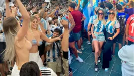 Torcedoras argentinas chamaram a atenção de muitas pessoas durante a final da Copa do Mundo do Catar, inclusive das autoridades