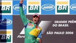 Felipe Massa no pódio em Interlagos