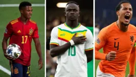 Ansu Fati, Mané e Van Dijk são estrelas do futebol mundial que estarão na Copa do Mundo