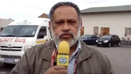 Gerson durante a cobertura da Copa do Mundo da África do Sul, em 2010