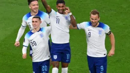 Marcus Rashford fez um dos gols da Inglaterra