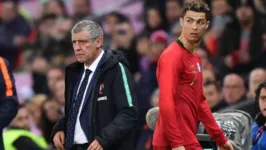 Cristiano Ronaldo não ficou nada satisfeito com a decisão do treinador