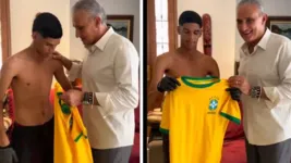 Tite brinca que Luva de Pedreiro é o primeiro convocado para representar seleção brasileira na Copa do Mundo.