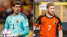 Kevin De Bruyne (direita) e Thibaut Courtois (esquerda) não se falam há anos, por motivos particulares.