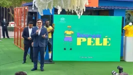 Homenagem que Pelé recebeu no Catar.