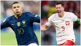 Mbappé busca o bi mundial, enquanto que Lewa quer levar Polônia o mais longe que der