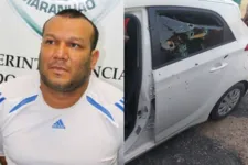 O carro em que "Mauro Lupan" estava com a filha foi alvo de vários tiros