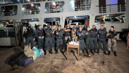 Ação envolveu grande quantidade de policiais do 2° Batalhão de Polícia Militar (2°BPM) e do Batalhão de Ações com Cães (BAC).