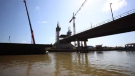 A primeira ponte de Outeiro, liberada para tráfego em setembro desse ano