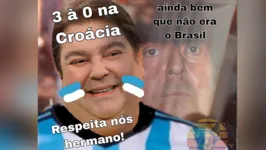 Nas redes, não faltaram memes após a classificação argentina