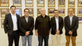 Igor Parente, Maurício Bezerra, Alírio Gonçalves, Juliano Machado e Vitor Mateus na inauguração do novo serviço