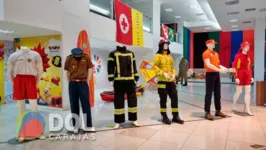 A exposição conta com a demonstração de todos os materiais operacionais disponíveis pelo Corpo de Bombeiros Militar do Pará