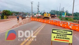 Durante aproximadamente 10 dias vai haver o desvio no local