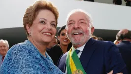 Dilma durante a posse de Lula no último domingo (1º)