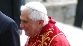 O ex-papa Bento 16 em visita ao Brasil no ano de 2007