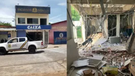 Bandidos utilizaram explosivos para tentar abrir os cofres de duas agências bancárias em Garragão do Norte.