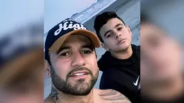 Hadson e o filho, Mateus: "Ele foi agredido"