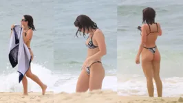 Imagem ilustrativa da notícia Jade Picon empina o bumbum e sensualiza em praia no RJ