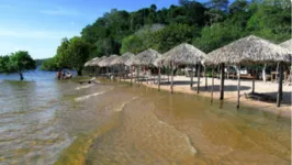 Praia do Pindobal, em Belterra, foi alvo de comentários de turista