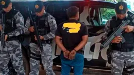 A Polícia Militar de Xinguara possuía a informação de que o suspeito era procurado pela Justiça do Estado do Maranhão pelos crimes de roubo e um homicídio.