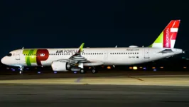 Avião da companhia aérea TAP Air Portugal