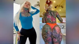 Imagem ilustrativa da notícia Musa alemã de 56 anos toda tatuada faz sucesso no Onlyfans