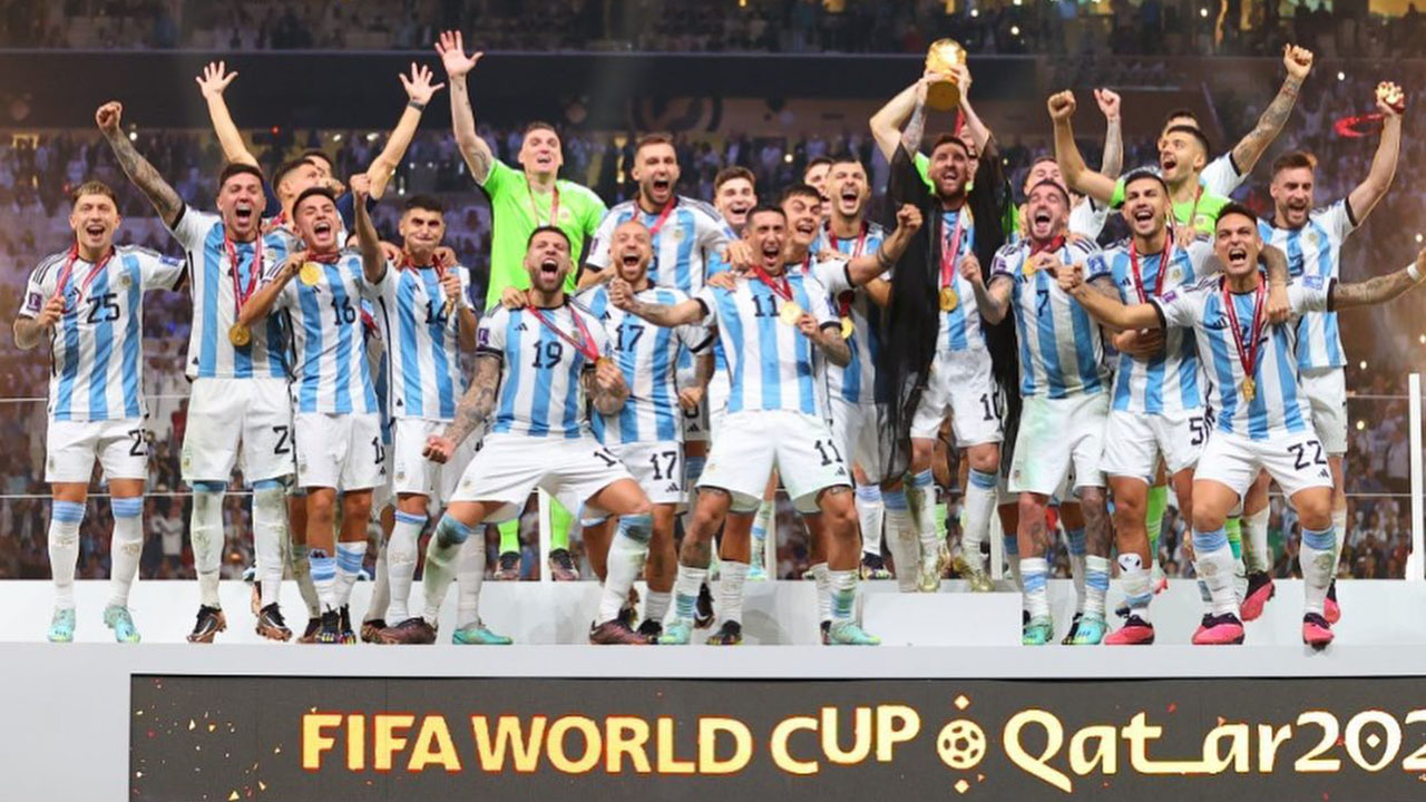 Argentina campeã Mundial pela 3.ª vez. Messi é o melhor jogador