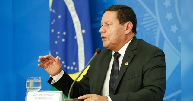 Imagem ilustrativa da notícia Mourão evita citar Lula e Bolsonaro em pronunciamento na TV
