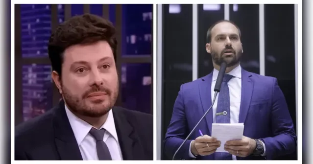 Imagem ilustrativa da notícia Danilo Gentili chama Eduardo Bolsonaro de vagabundo e mimado 