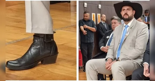 Imagem ilustrativa da notícia Usando tornozeleira, Zé Trovão é diplomado deputado federal