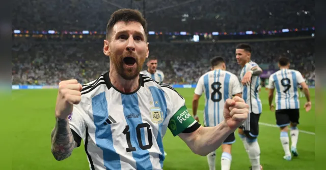 Imagem ilustrativa da notícia Com golaço de Messi, Argentina vence o México e segue viva 