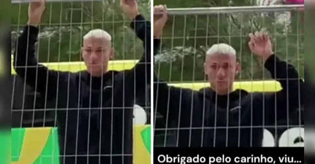 Imagem ilustrativa da notícia Emocionado, Richarlison se despede de torcedores no Catar