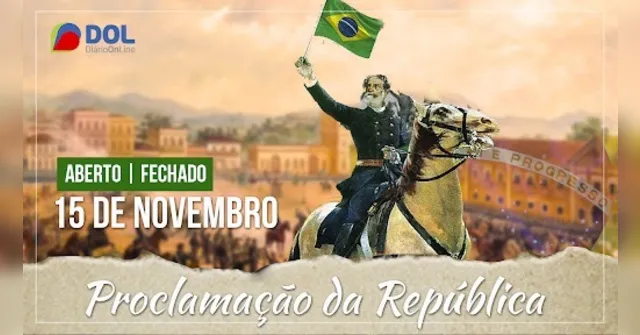 Imagem ilustrativa da notícia Proclamação da República: veja o que abre e fecha no feriado
