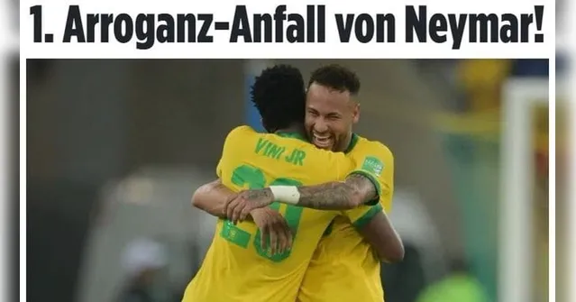 Imagem ilustrativa da notícia Jornal chama Neymar de arrogante após foto com seis estrelas