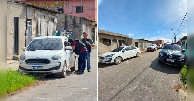 Imagem ilustrativa da notícia Vídeo: Polícia encontra carros usados no assalto em Icoaraci