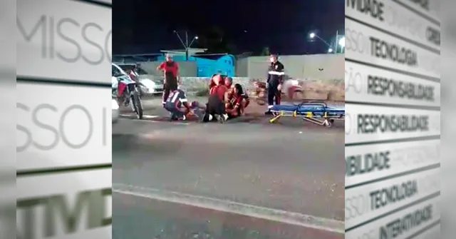 Imagem ilustrativa da notícia Vídeo: motociclistas se envolvem em acidente no elevado