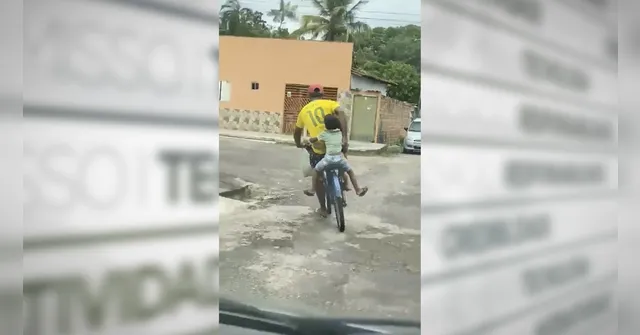 Imagem ilustrativa da notícia Com filhos na "garupa", homem foge da polícia em Castanhal