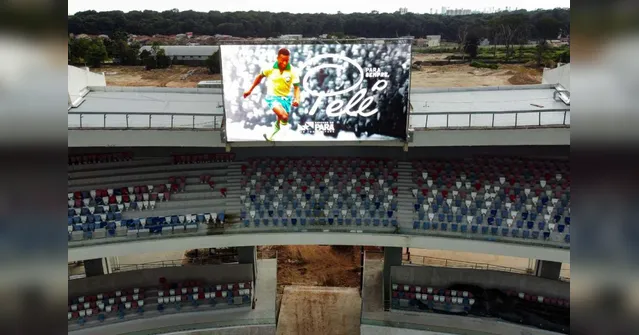 Imagem ilustrativa da notícia Mangueirão presta homenagem a Pelé e Pará decreta luto