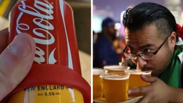 Imagem ilustrativa da notícia Brasileiros colocam capa de Coca-Cola em cerveja no Qatar