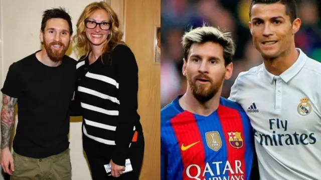 Imagem ilustrativa da notícia Veja famosos que já tietaram Messi, eleito o craque da Copa