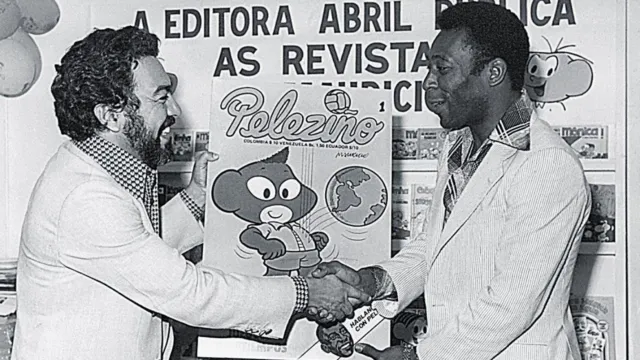 Imagem ilustrativa da notícia Pelé também jogou nos quadrinhos de Mauricio de Sousa