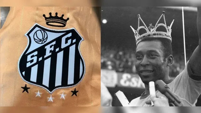 Imagem ilustrativa da notícia Pelé será homenageado pelo Santos com coroa no escudo