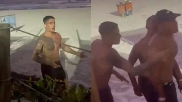Imagem ilustrativa da notícia Ex-Fazenda Tiago Ramos se mete em briga na praia do Rio