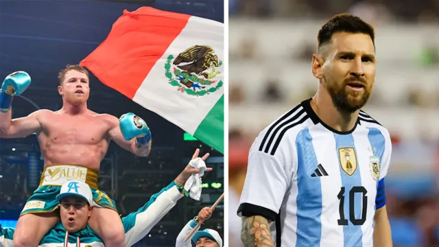 Imagem ilustrativa da notícia Messi é ameaçado por boxeador após pisar na camisa do Mexico