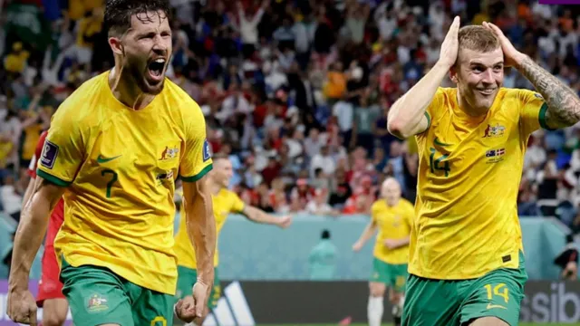 Imagem ilustrativa da notícia Austrália vence Dinamarca e vai às oitavas de final da Copa