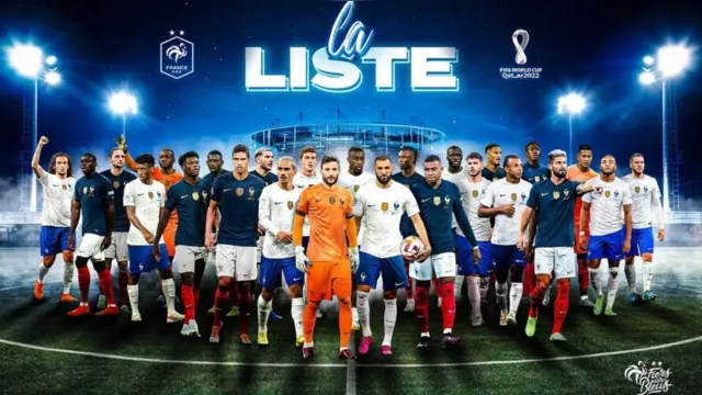 Imagem ilustrativa da notícia Atual campeã, França anuncia jogadores que vão à Copa